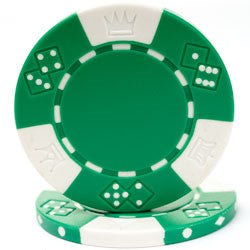 Trademark Poker 10-1025 Lucky Crown 11.5g Poker Chips