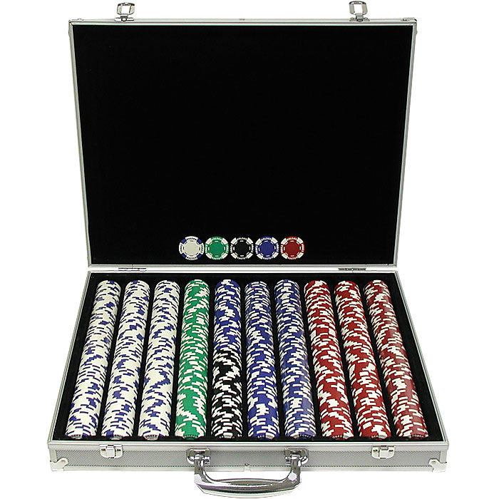 Trademark Commerce 10-1055-1ks 1000 11.5g Holdem Poker Chip Set W/aluminum Case