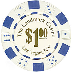 Trademark Poker 10-1095 Landmark Casino 11.5 Gram Poker Chips W/ Denominations
