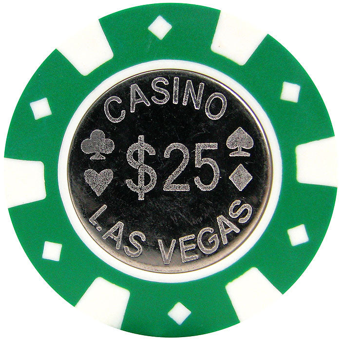 Trademark Poker 10-1100 Casino Las Vegas 12 Gram Coin Inlay Poker Chips