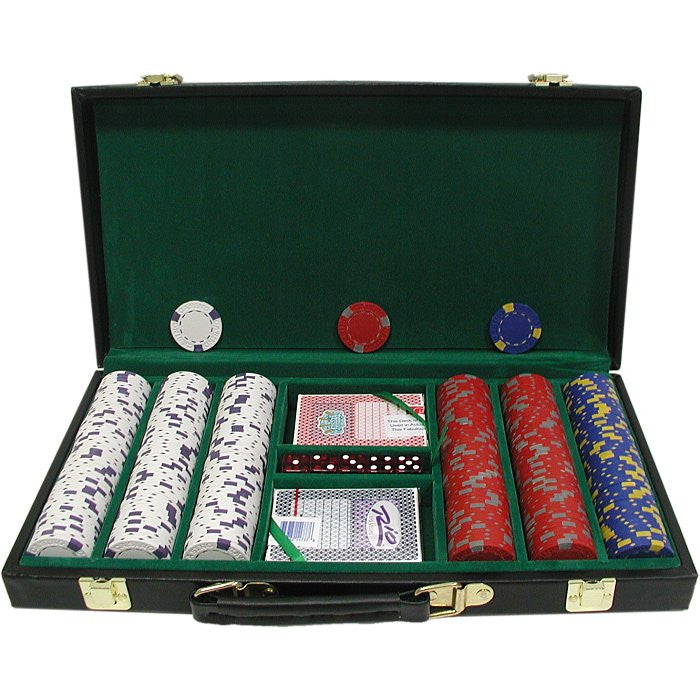 Trademark Commerce 10-1500-300d 300 13 Gm Pro Clay Casino Chips W/ Deluxe Case