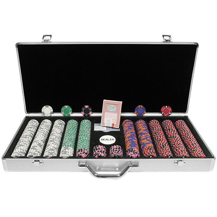 Trademark Poker 10-19lv-650sdx 650 Fabulous Las Vegas Tri-color Triple Set W/aluminum Case
