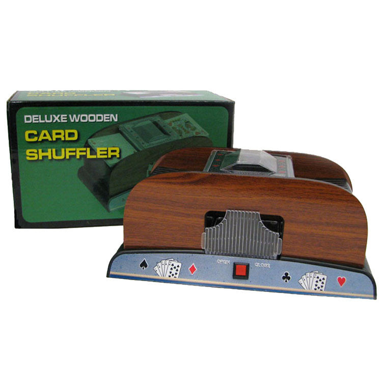 Trademark Commerce 10-37581 1-2 Deck Deluxe Wooden Card Shuffler