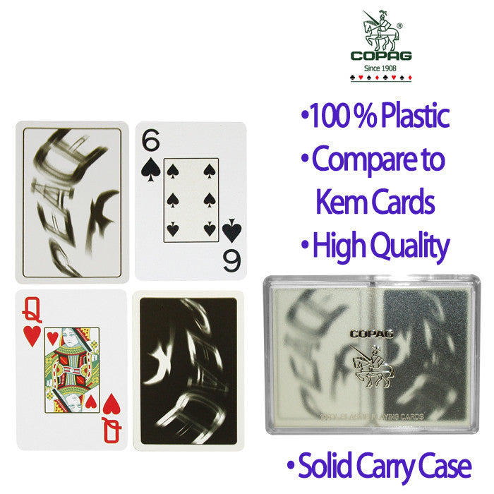 Trademark Commerce 10-b4511-peace Copag Silver Series Bridge Cards- Peace
