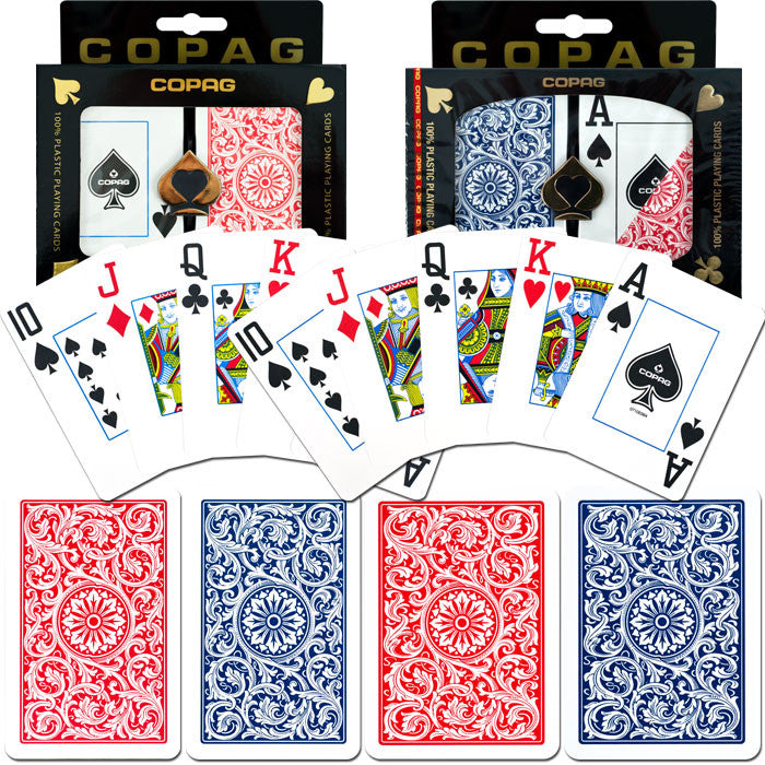 Trademark Commerce 10-bp3011-2 Copag Poker & Bridge Jumbo Index - Blue/red Set Of 2