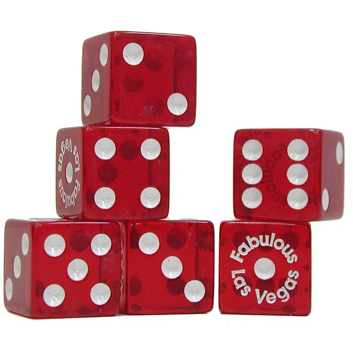 Trademark Poker 10-dice-5 Fabulous Las Vegas Dice - 5 Piece Dice Package