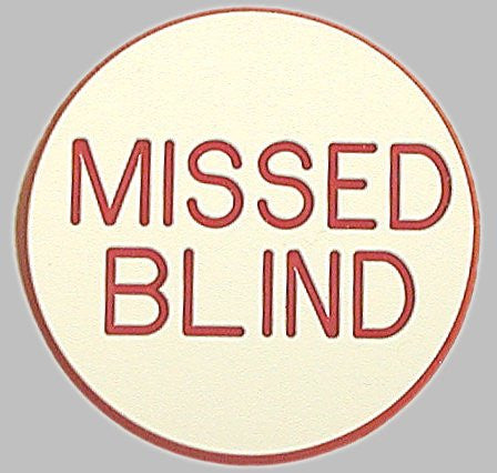 Trademark Poker 10-mblind Missed Blind Button For Poker Game