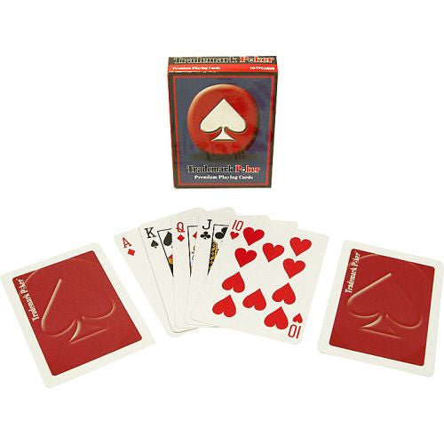 Trademark Poker 10-tmdeckred Trademark Pokert Premium Playing Cards - Red