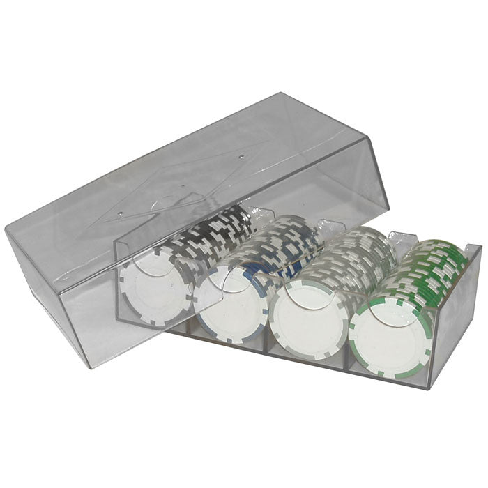 Trademark Poker 1143849 Clear Plastic Chip Storage Box