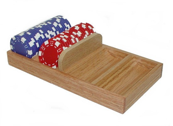 Trademark Poker 1144945 Solid Wood Chip Tray...chip Holders