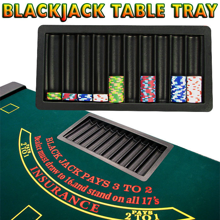 Trademark Poker 1150789 Blackjack Table Tray 10 Row