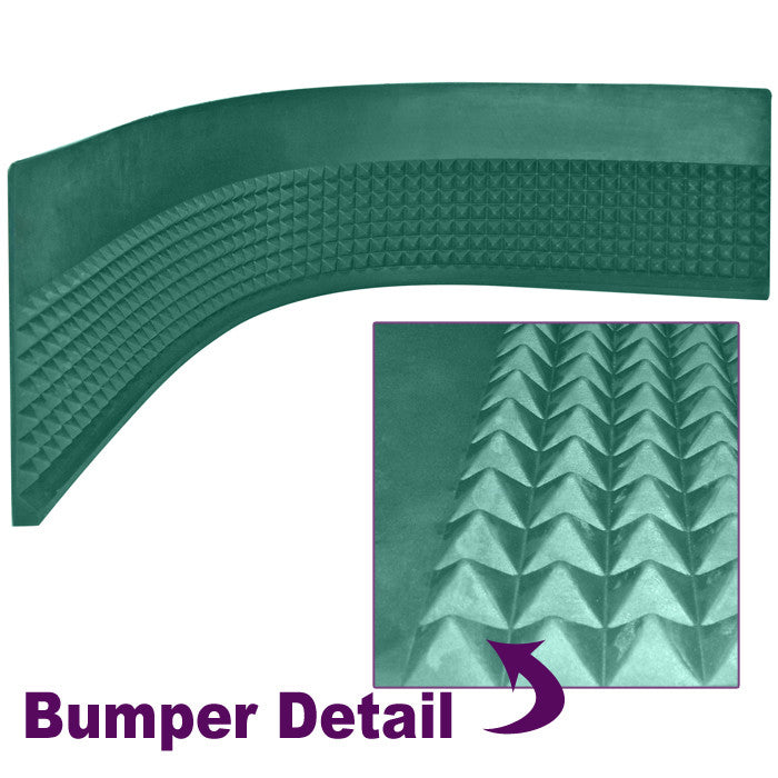 1867760 Craps Diamond Pyramid Bumper Rubber - 4 Foot Strip