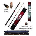 Trademark Commerce 40-sr16skull Demon Skull 2 Piece Pool Cue With Case By Tgt