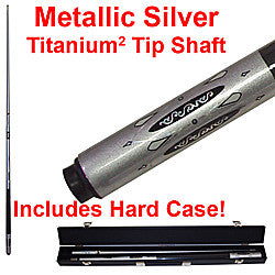 Trademark Commerce 40-tisilv Metallic Silver Titanium Cue Billiard Stick