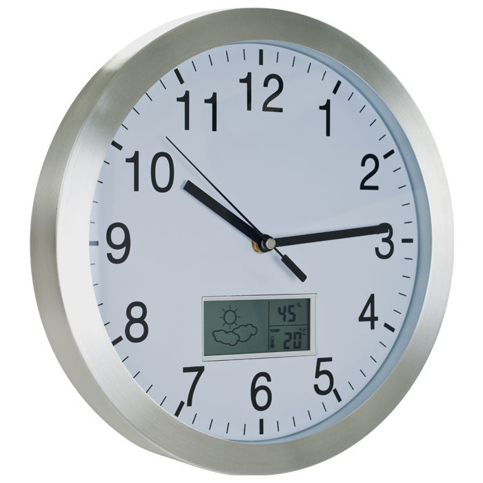 Tgt 72-cw175 Tgt Weather Forecast Wall Clock - 12 Inch Aluminum