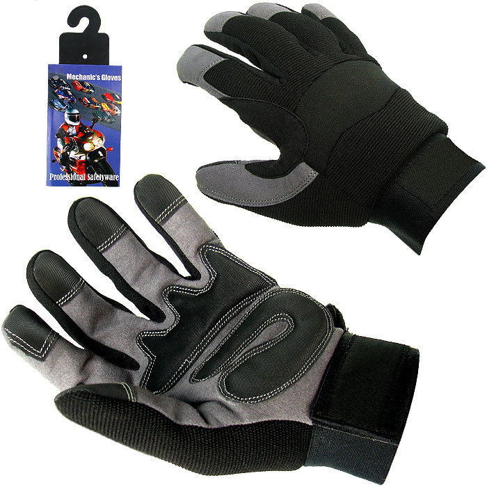 Trademark Commerce 75-0535-m High Performance Spandex Mechanic Glove With Velcro - M