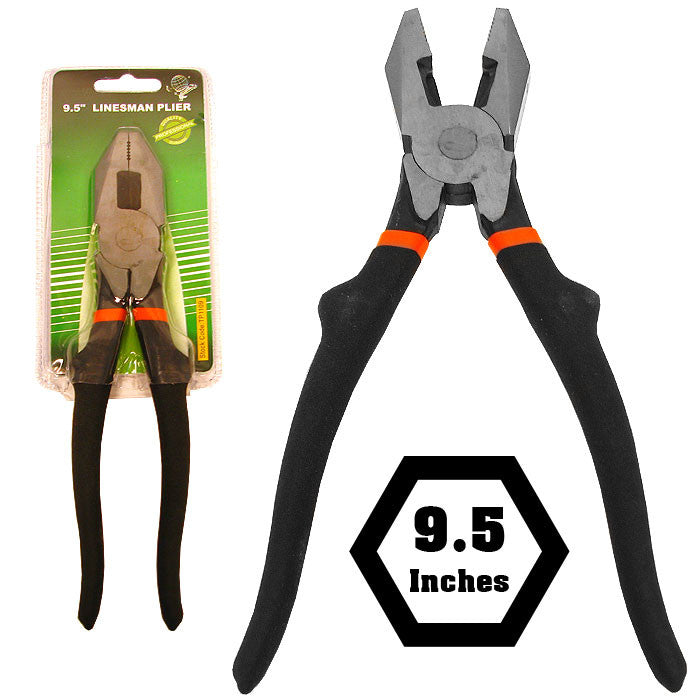 Trademark Commerce 75-1109 Trademark Tools Professional 9.5 Inch Lineman Plier