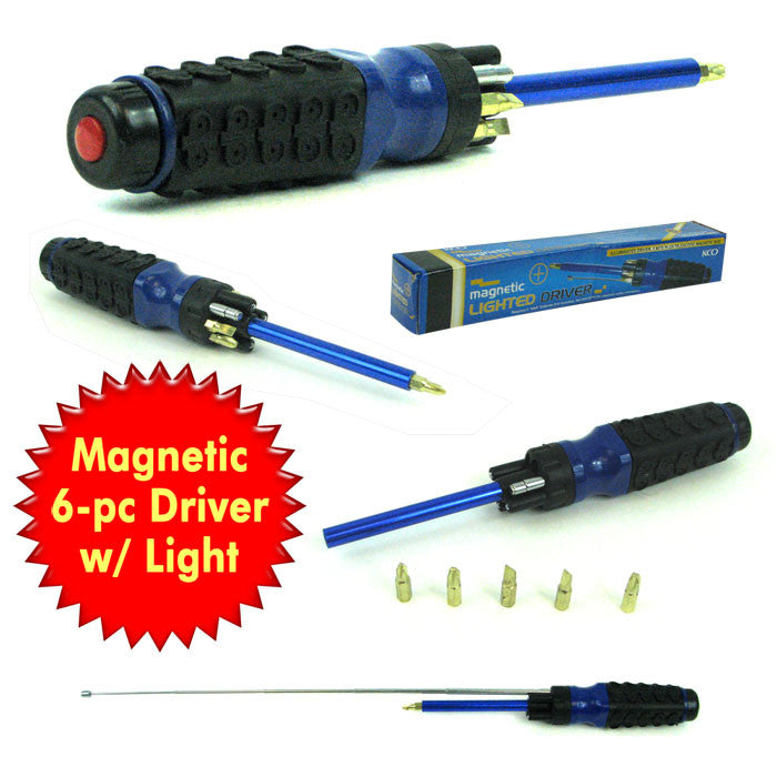 Trademark Tools 75-2510 Trademark Tools 8 In 1 Multipurpose Lighted Magnetic Driver