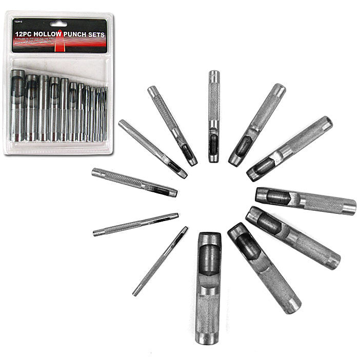 Trademark Commerce 75-2912 Trademark Tools Deluxe Carbon Steel Heat Treated 12pc Hollo