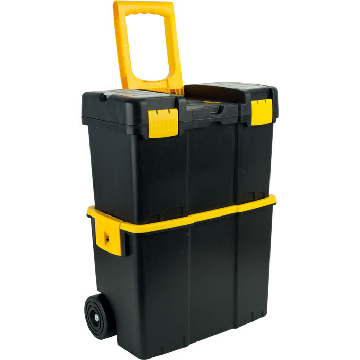 Trademark Commerce 75-3042 Trademark Tools Stackable Mobile Tool Box With Wheels
