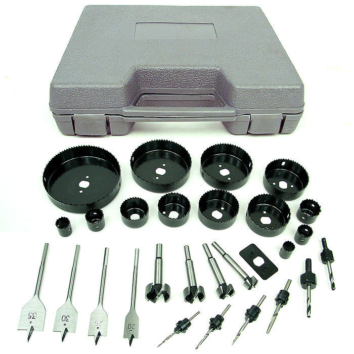 Trademark Commerce 75-3131 Trademark Tools Loaded 31 Piece Hole Saw And Drill Bit Kit