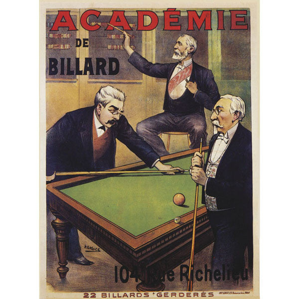 Acadamie De Billiards - Extra Large Artwork