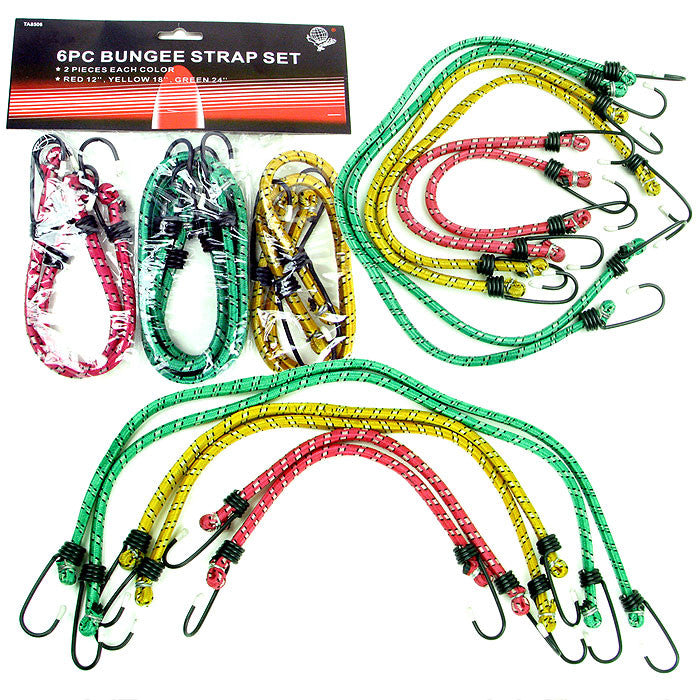 Trademark Tools 75-8506 Trademark Tools 6 Piece Bungee Set - 12 Inch, 18 Inch, 24 I