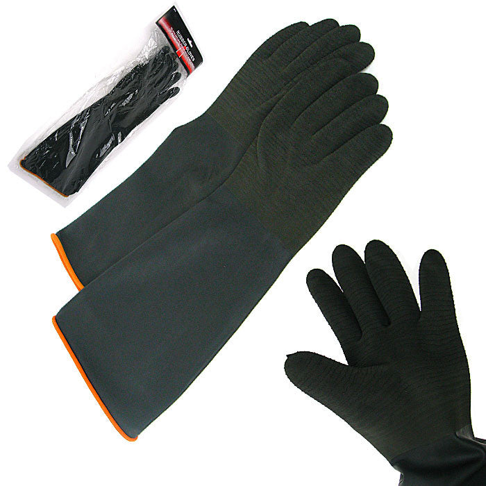 Trademark Tools 75-9918 Trademark Tools Heavy Black Rubber Crinkle Gloves