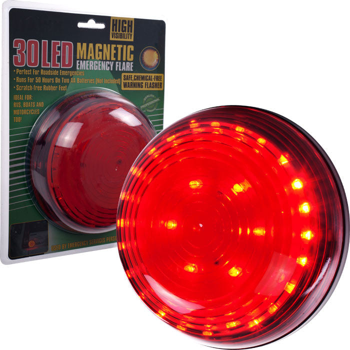 75-fl249r Super Bright 30 Led Magnetic Emergency Flasher - Red