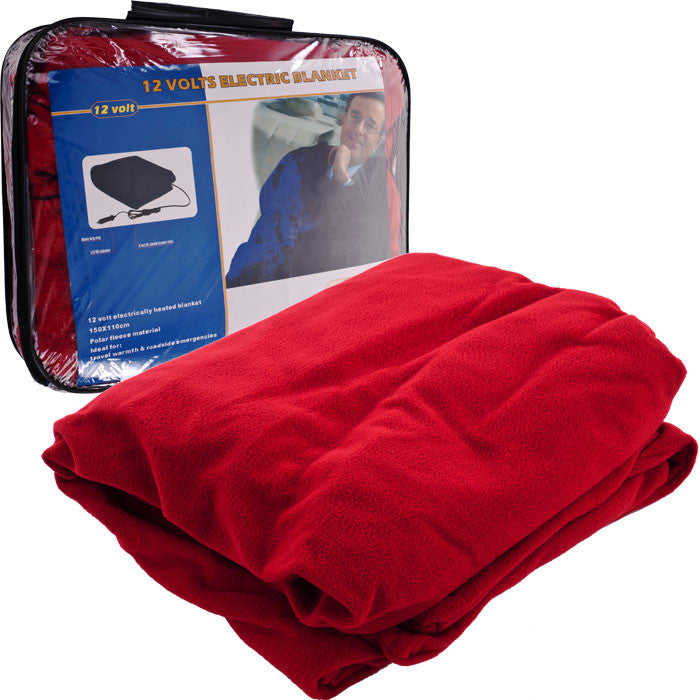 75-rb680 Trademark Electric Blanket For Automobile - 12 Volt - Red