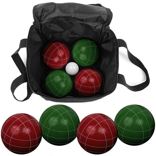 9 Piece Bocce Ball Set With Easy Carry Nylon Bag