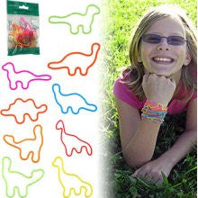 Groooovy Bandzzzz 80-4224d Groooovy Bandzzzz Shaped Rubber Bands -dinosaurs - 24