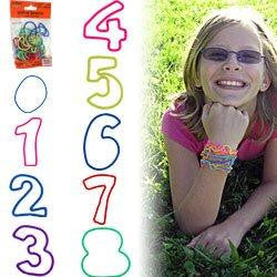 Groooovy Bandzzzz 80-4224n Groooovy Bandzzzz Shaped Rubber Bands - Numbers - 24