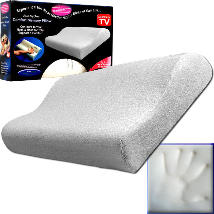 Trademark Commerce 80-55016 Remedy Comfort Memory Foam Bed Pillow