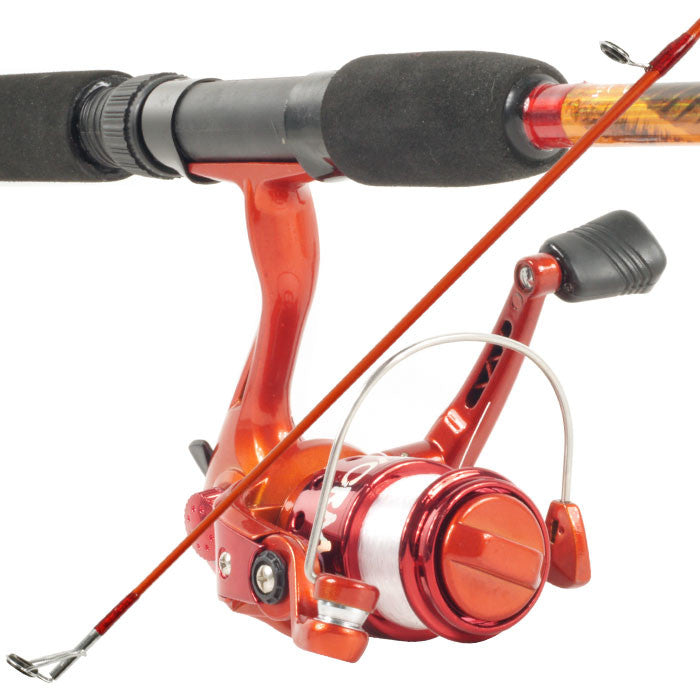 Trademark Commerce 80-7208ora South Bend Worm Gear Fishing Rod & Spinning Reel (orange) Co