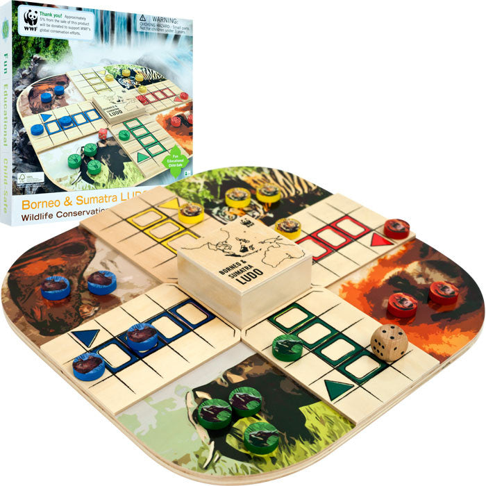 Trademark Commerce 80-89808 Wwf Borneo & Sumatra Ludo From Fsc Certified Wood