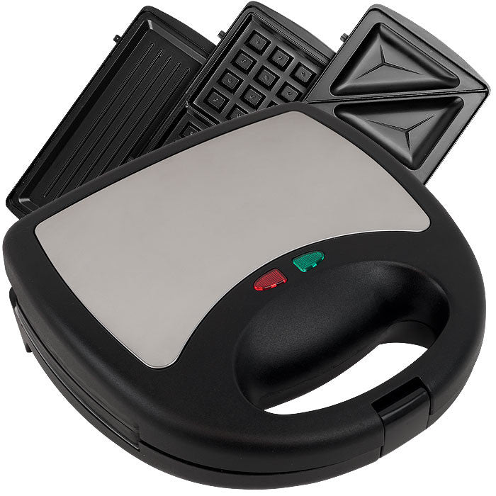 Chef Buddy 80-sm15 Chef Buddy 3 In 1 Sandwich Panini And Waffle Press