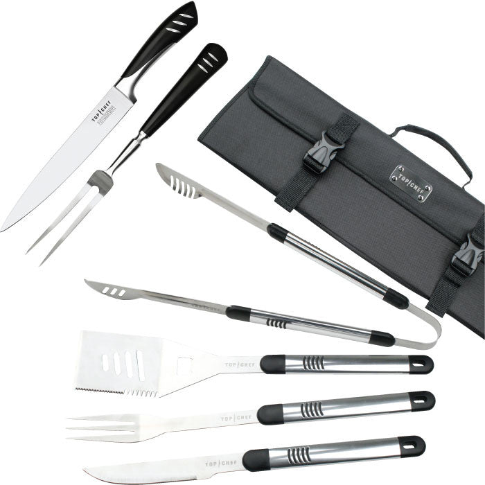 Top Chef 80-tc0613 Top Chef Stainless Steel Bbq & Carving Sets - 7 Pieces