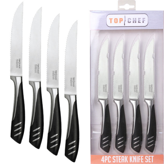 Top Chef 80-tc10 Top Chef 5 Inch Stainless Steel Steak Knife Set - 4 Pieces