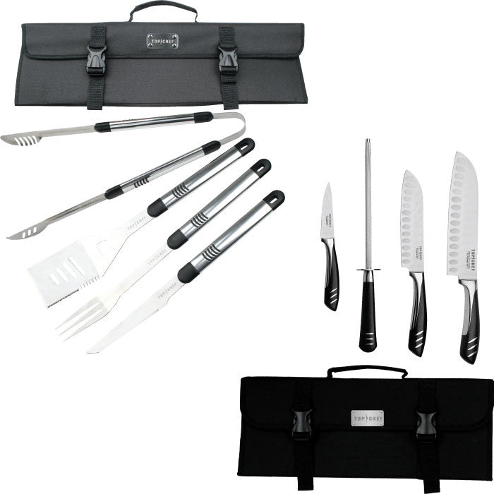 Top Chef 80-tc2-set Top Chef Stainless Steel Bbq & Stainless Steel Knife Sets
