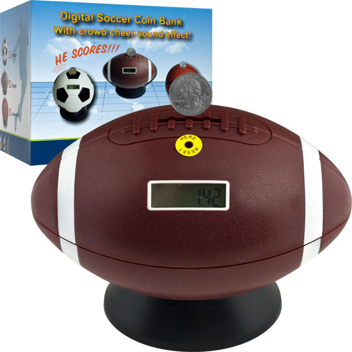 Trademark Commerce 80-ty78c Football Digital Coin Counting Bank By Tgt