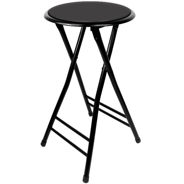 82-0827 24 Inch Cushioned Folding Stool - Trademark Home Collection