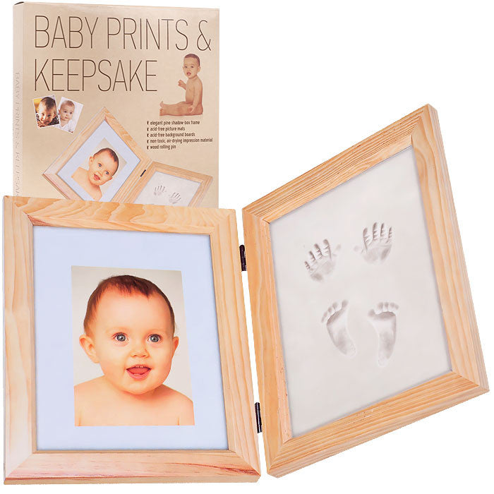 Trademark Commerce 82-89802 Baby Prints And Keepsake Desk Frame Kit By Trademark Home