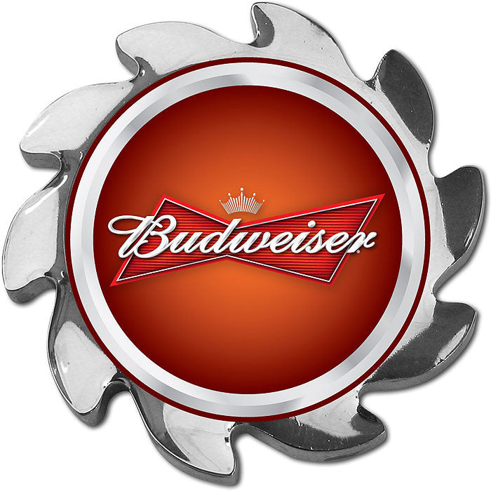 Trademark Poker Abspin-bud-s Budweiser Spinner Card Cover - Silver