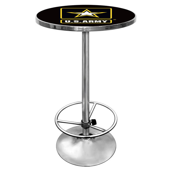 Army2000 U.s. Army Chrome Pub Table