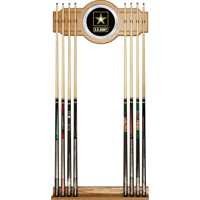 Army6000 U.s. Army Billiard Cue Rack With Mirror