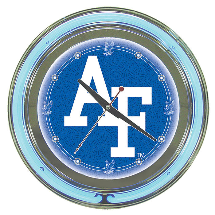 Trademark Commerce Clc1400-af Air Force Neon Clock - 14 Inch Diameter