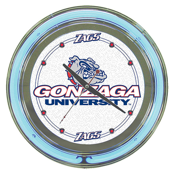 Trademark Commerce Clc1400-gu Gonzaga University Neon Clock - 14 Inch Diameter