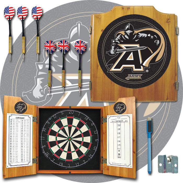 Trademark Commerce Clc7000-arm Army Dart Cabinet - Includes Darts And Board