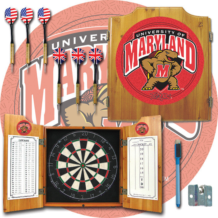 Trademark Commerce Clc7000-md Maryland University Dart Cabinet - !ncludes Darts And Board